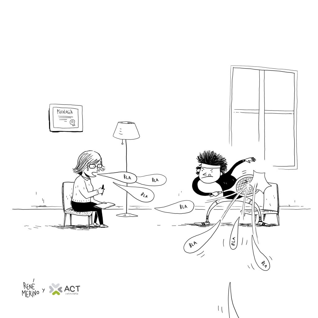 discusión terapeuta paciente
